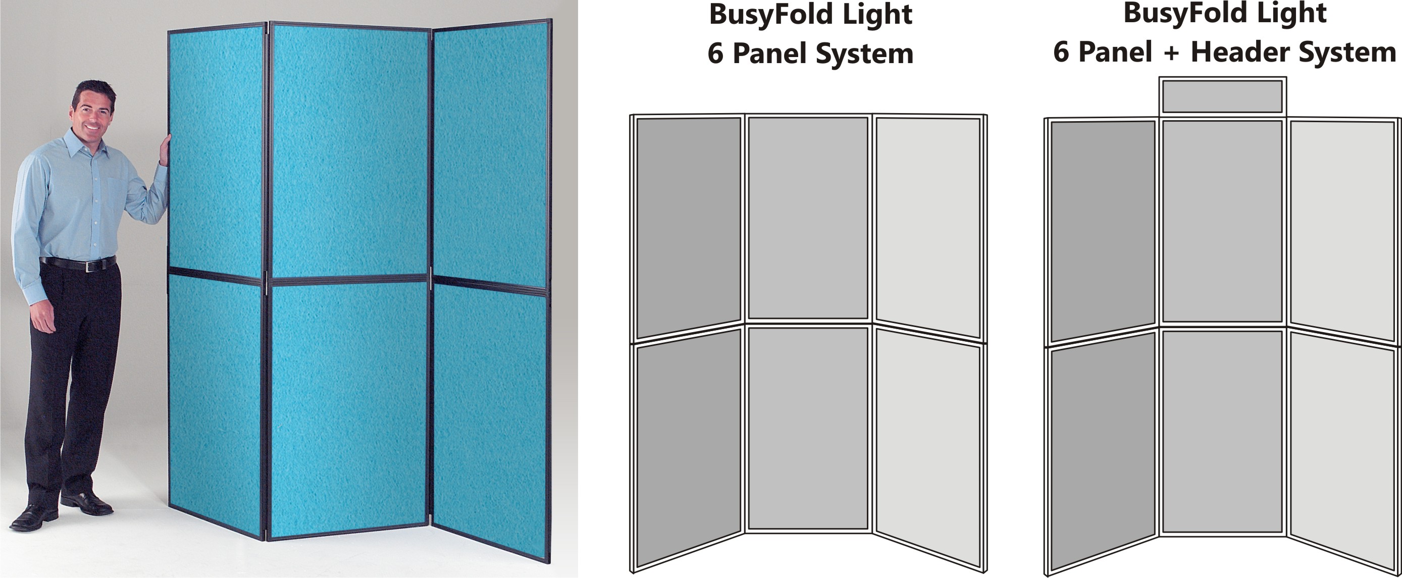 BusyFold Light XL 6 Panel Display System